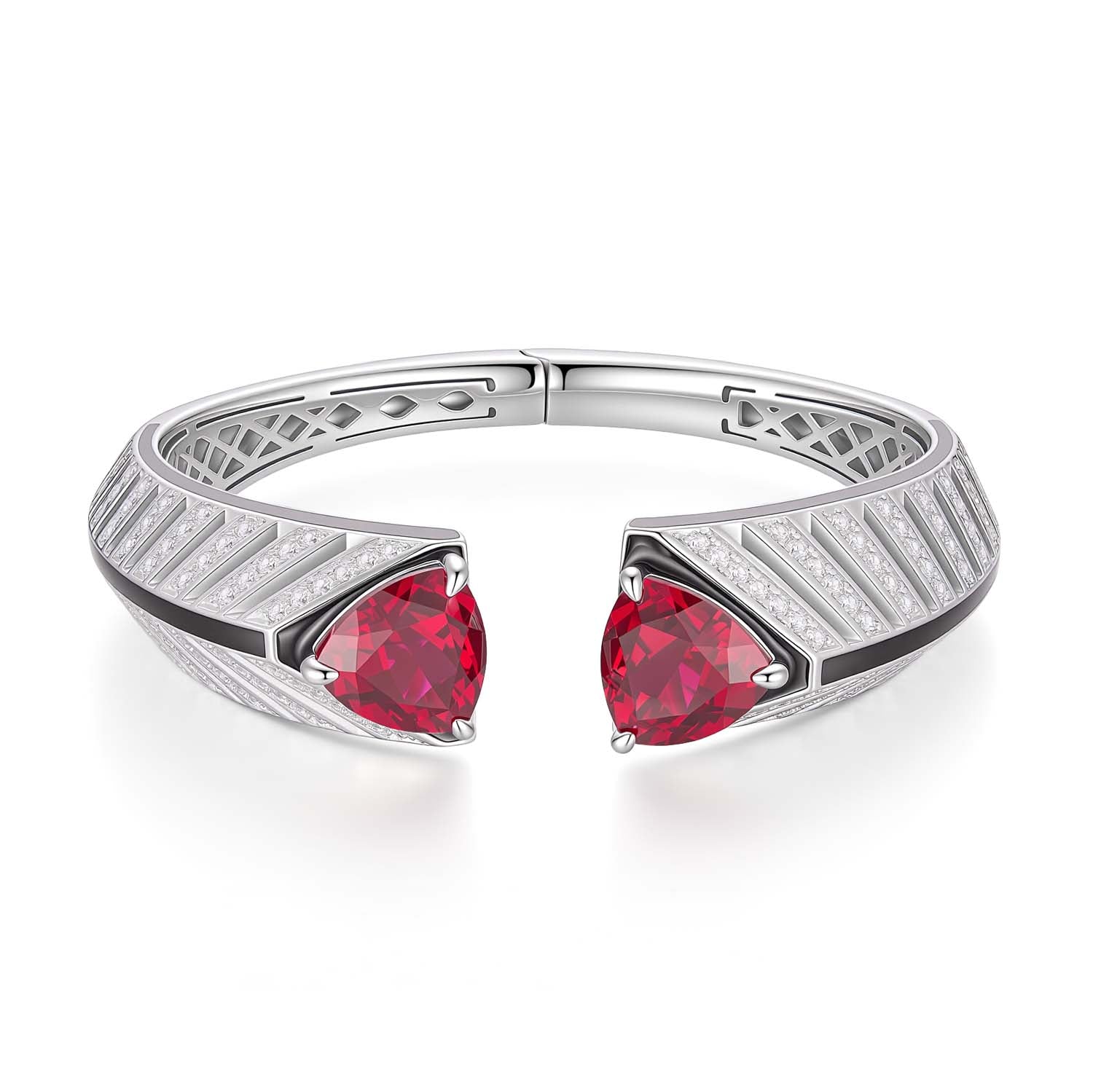 S925 Silver Bracelet with Red Treasure
