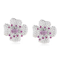 S925 Silver Cultured Red Treasure Earrings